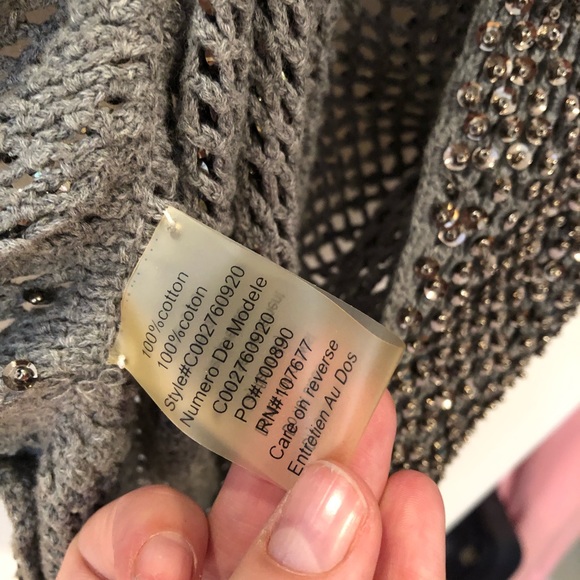 Alice + Olivia Sequin Knit Wrap - Picture 4 of 5